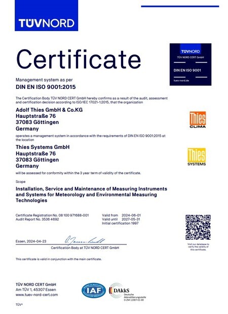 Download Certificate, DIN ISO 9001:2015