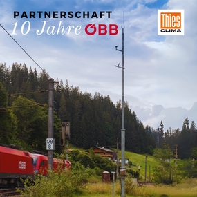 10 years of partnership between ÖBB and Thies CLIMA: A look back at precision and reliability!