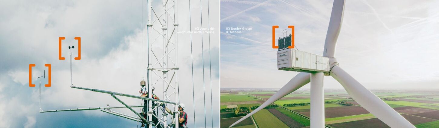 Präzision in Windmesstechnik. Zuverlässige Messeinrichtungen zur Nutzung von erneuerbaren Energien.Erforderlich zur Standortanalyse, Betriebsdatenerfassung, Steuerung und Statistik